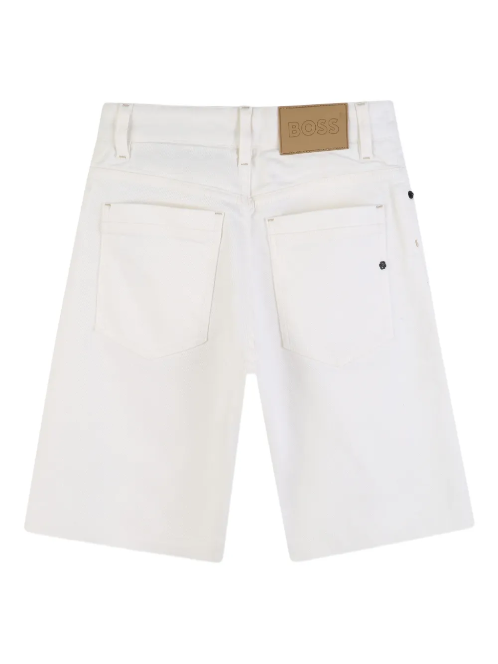BOSS Kidswear Shorts met logopatch Wit