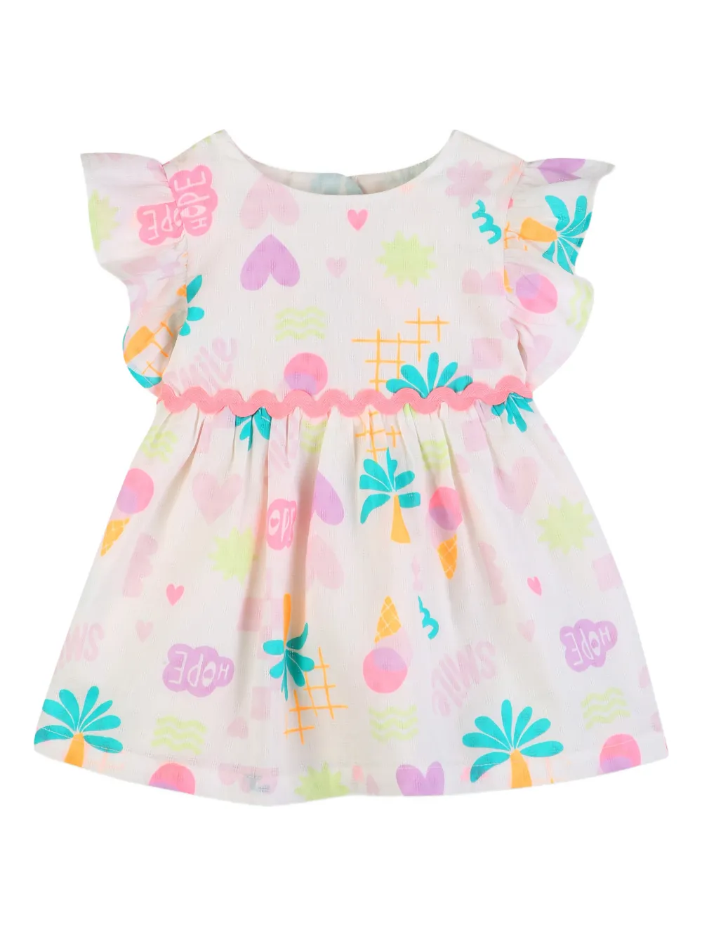 Ruffled Printed Dress Set