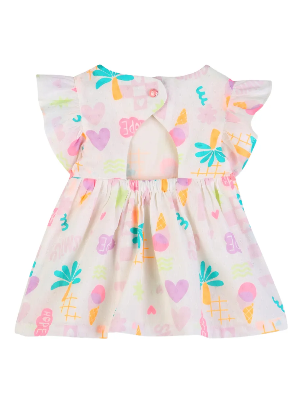Ruffled Printed Dress Set