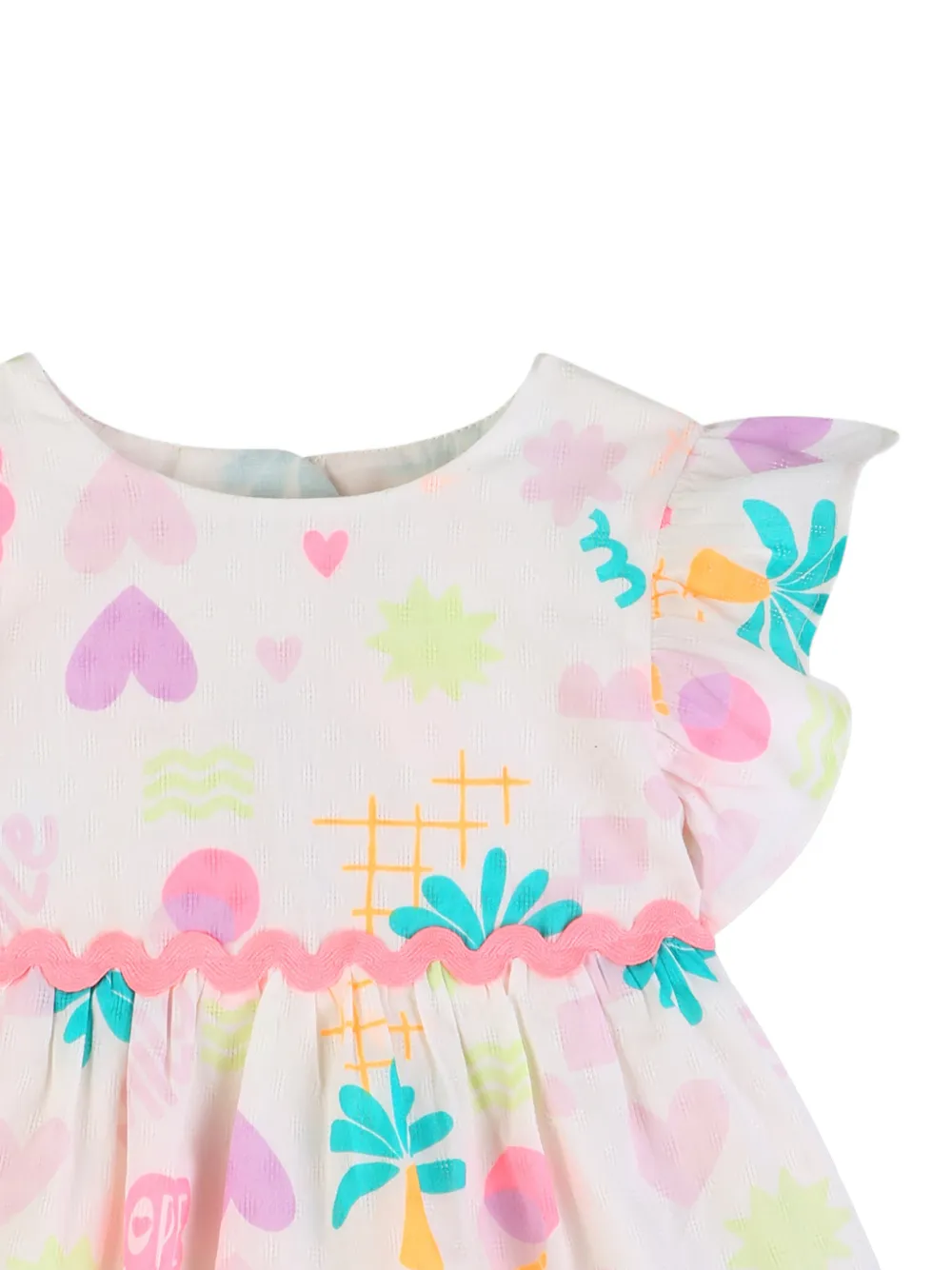 Ruffled Printed Dress Set