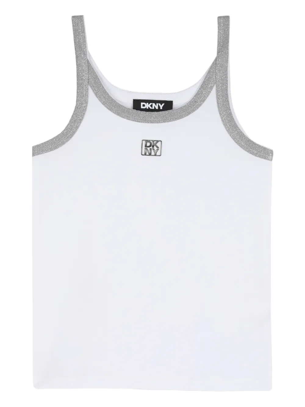 Dkny Kids Canotta con dettaglio a contrasto - Bianco