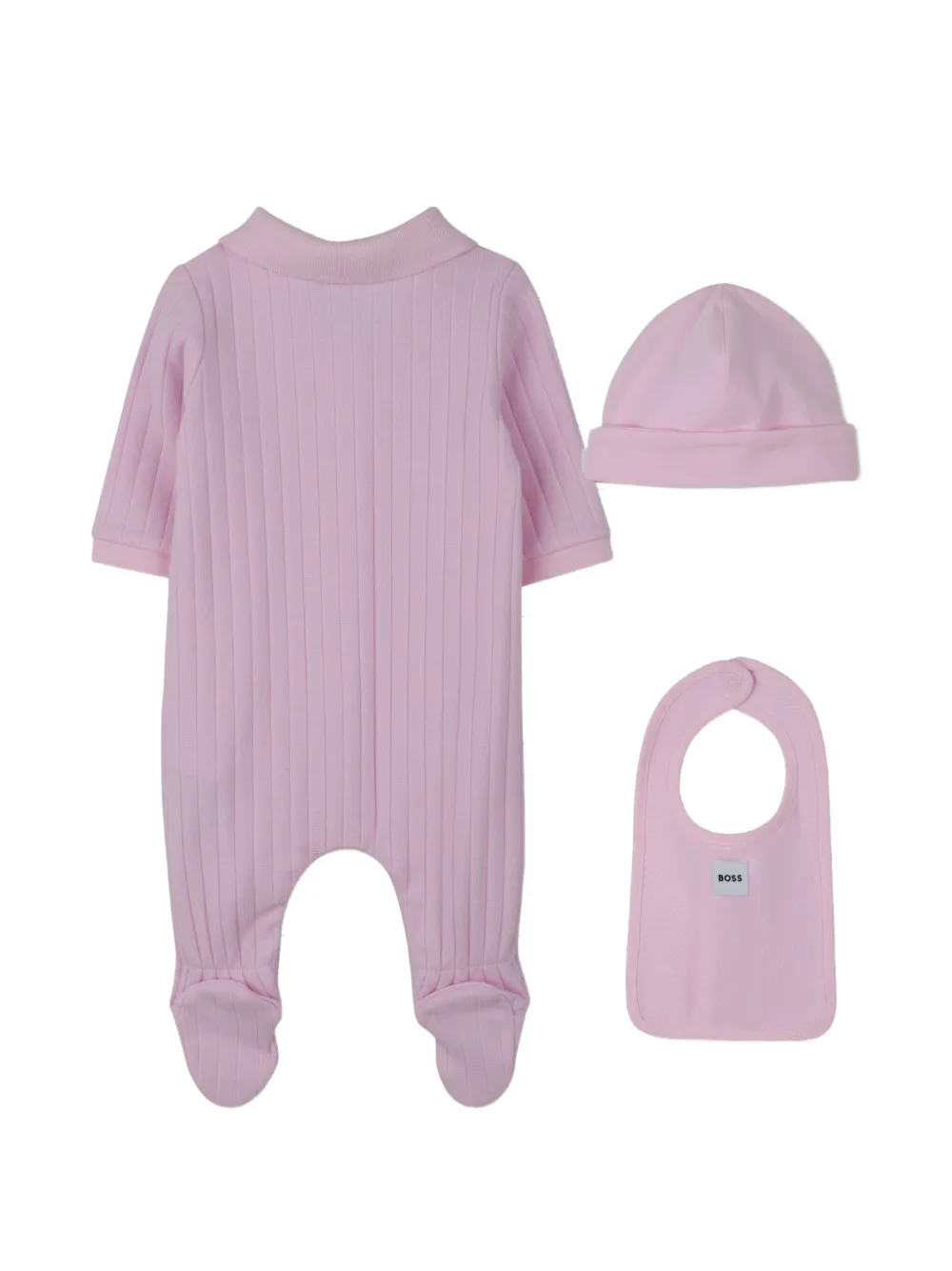  Boss Kidswear Logo Bib - Pink 