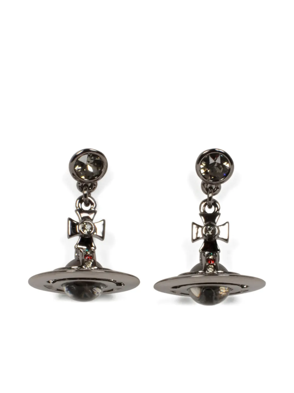 Vivienne Westwood Orecchini pendenti Orb - Argento