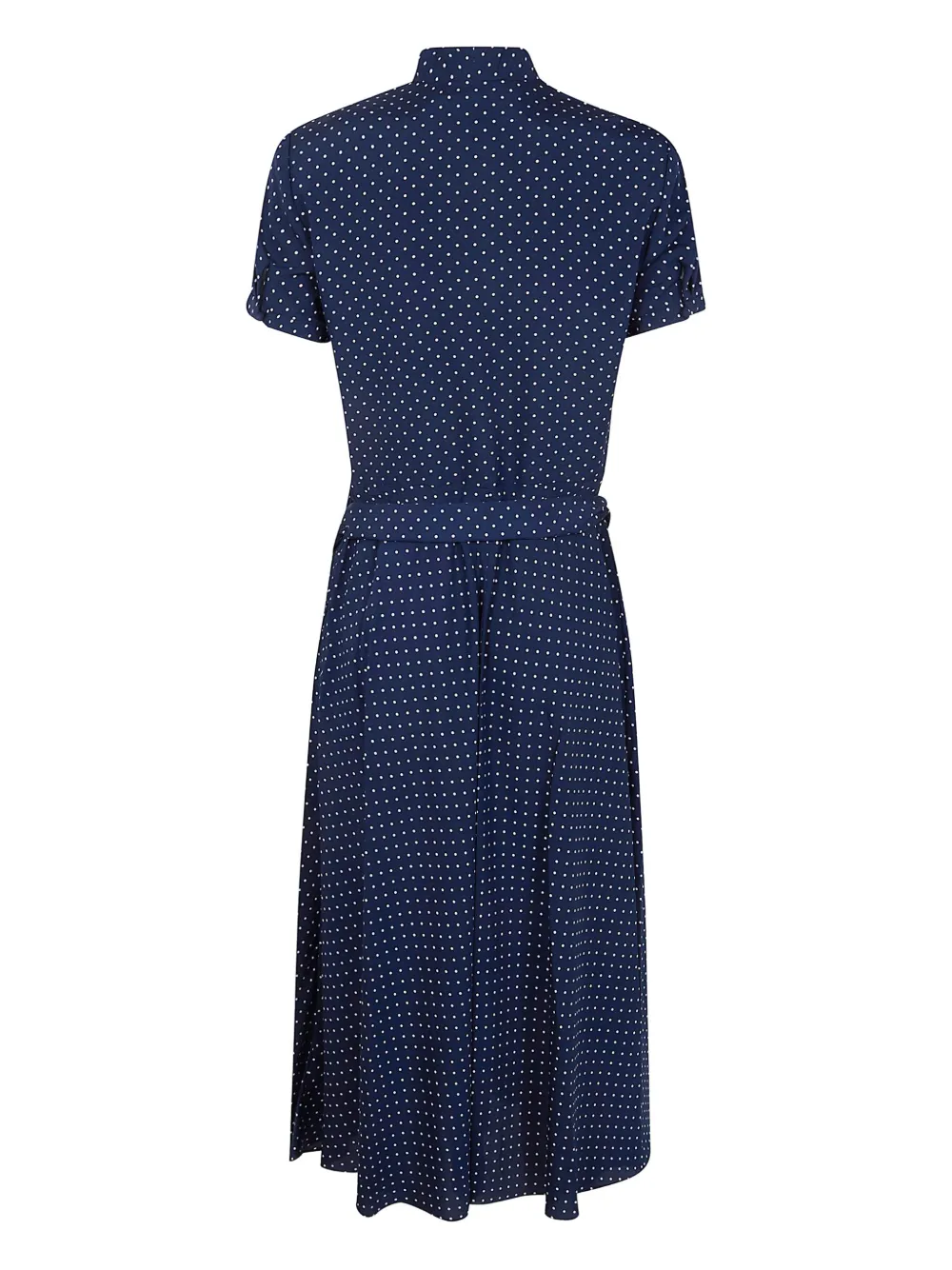 Lauren Ralph Lauren Midi-jurk met stippen en strik - Blauw