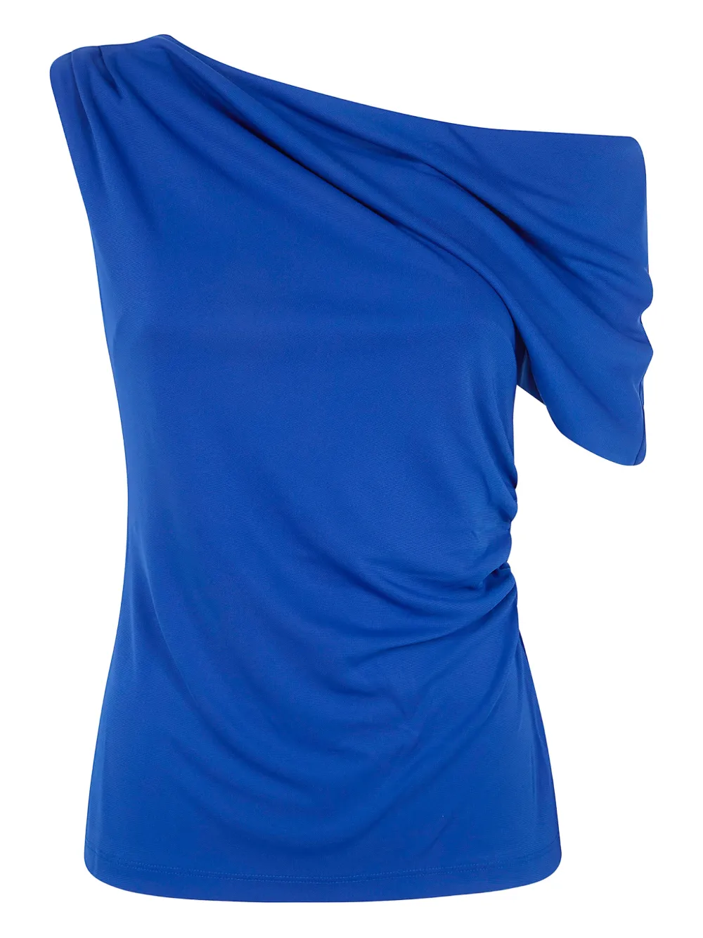 Lauren Ralph Lauren draped one-shoulder top - Blau