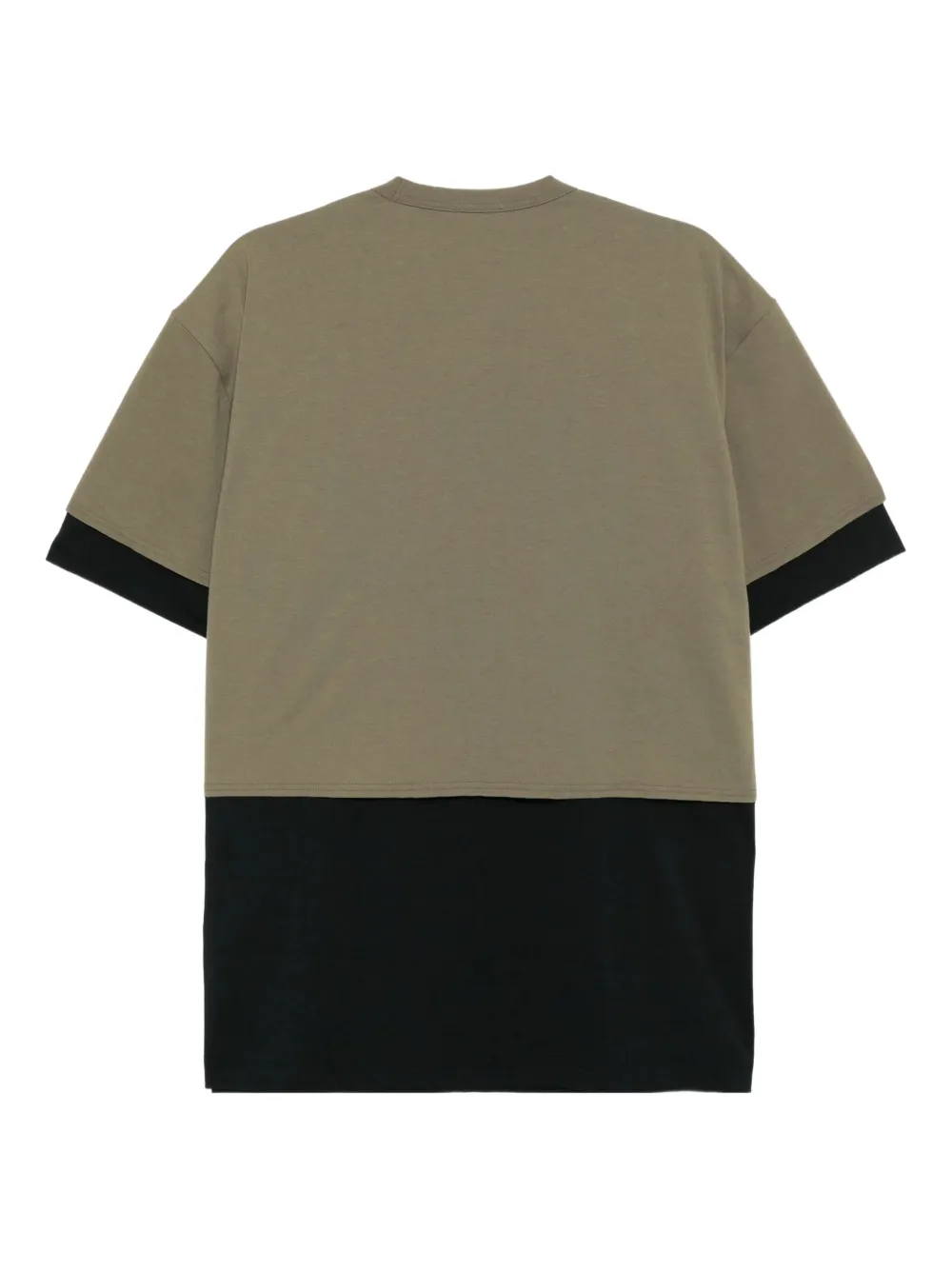 Comme des Garçons Homme Plus Tweekleurig T-shirt - Groen