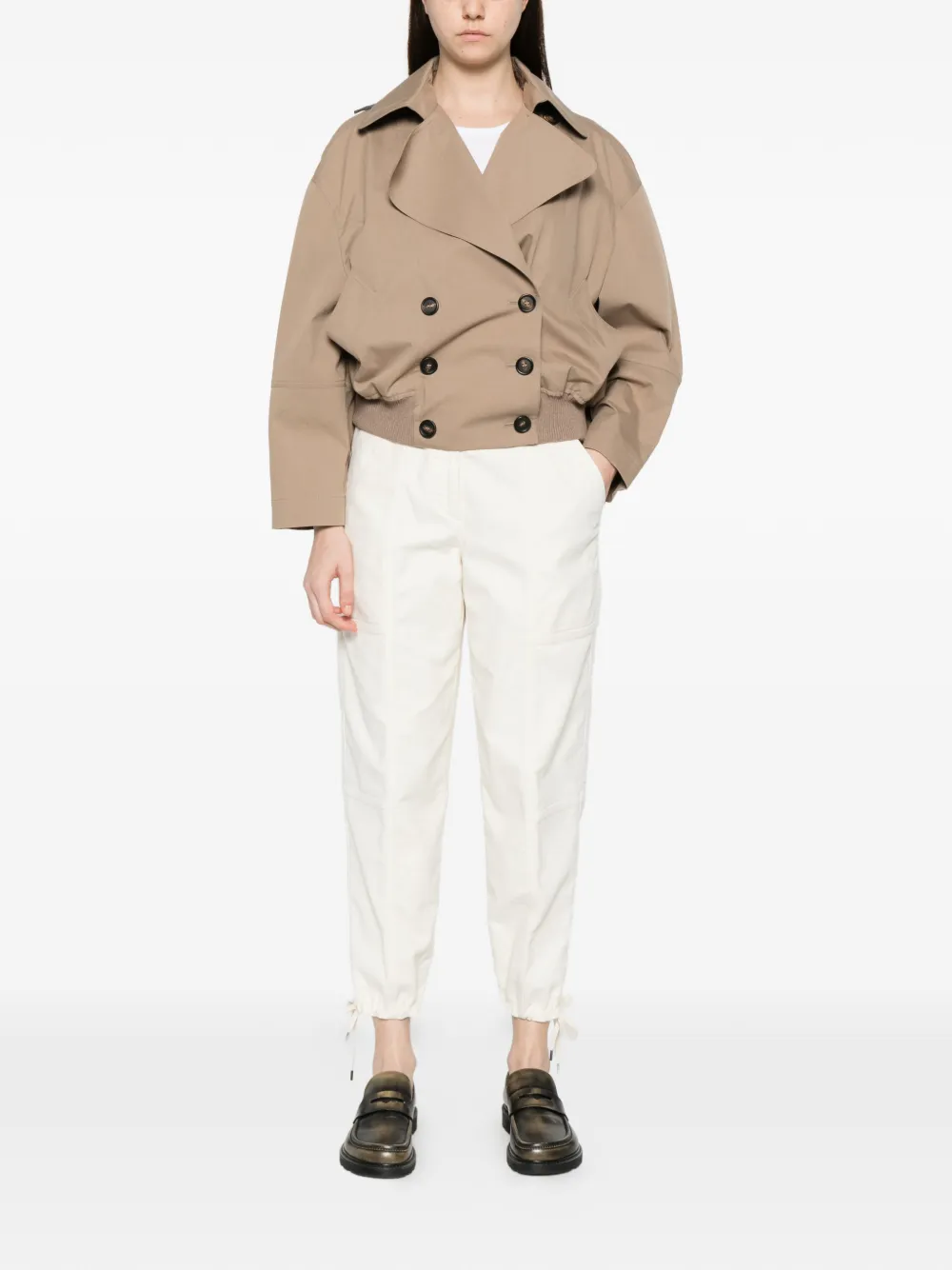 ASPESI drawstring panelled trousers | Straight-Leg Pants | Image 2
