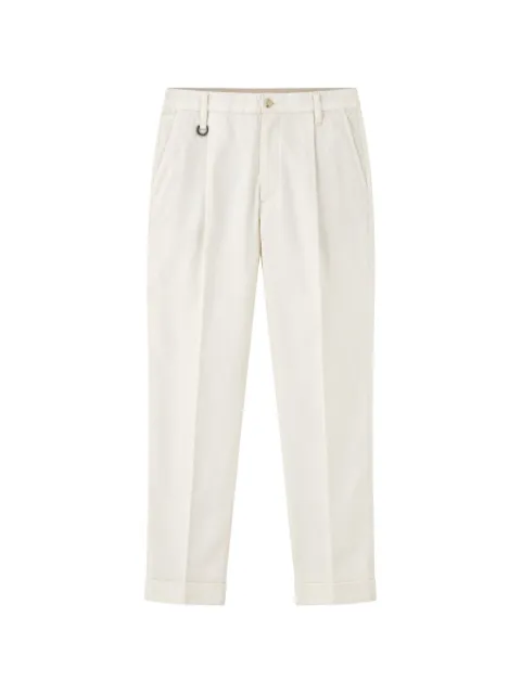 Paolo Pecora pleated turn-up trousers