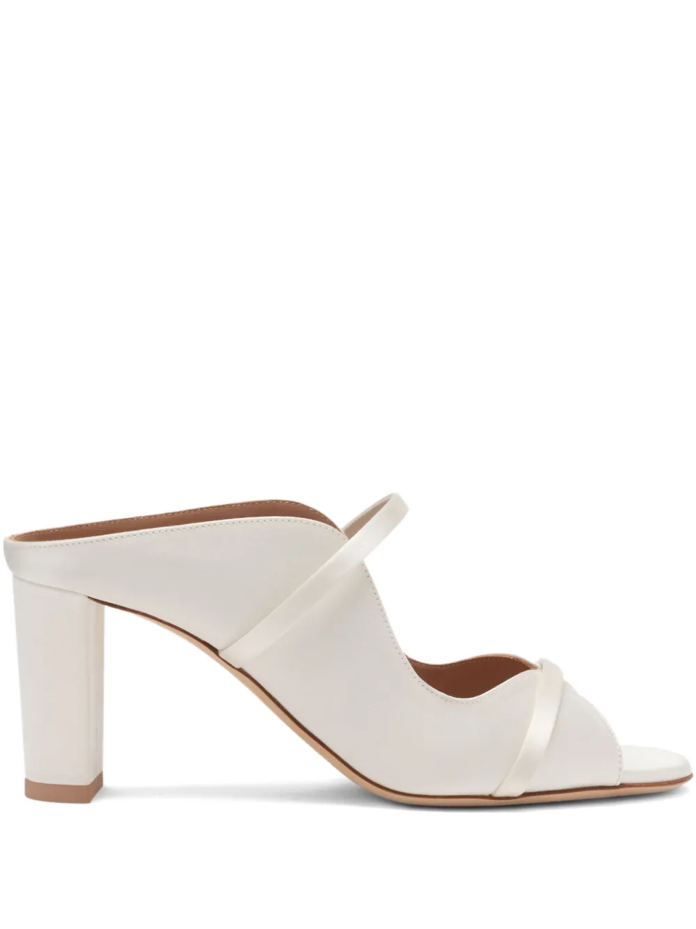 Malone Souliers Norah satijnen sandalen Wit