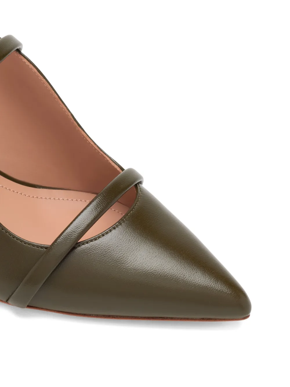 Malone Souliers Maureen leren muiltjes Groen