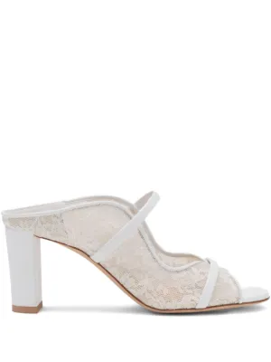 Gianvito Rossi レザーミュール | ホワイト | FARFETCH JP