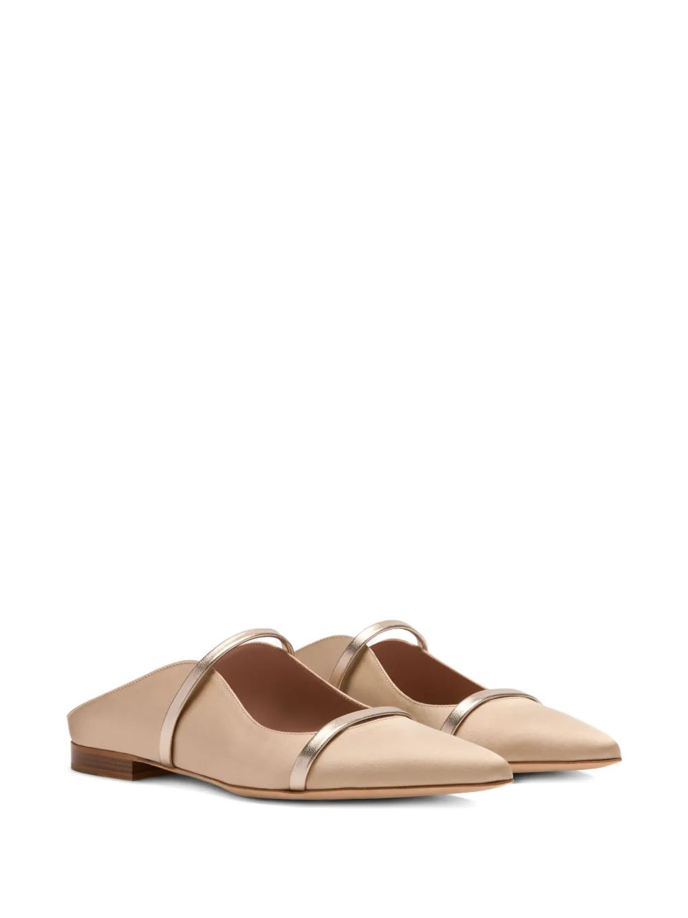 Malone Souliers Maureen muiltjes met puntige neus Beige