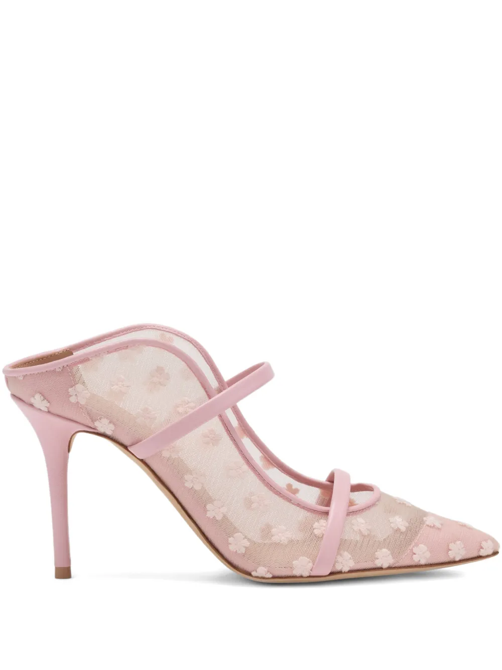 Malone Souliers Mules Maureen con ricamo a fiori - Rosa