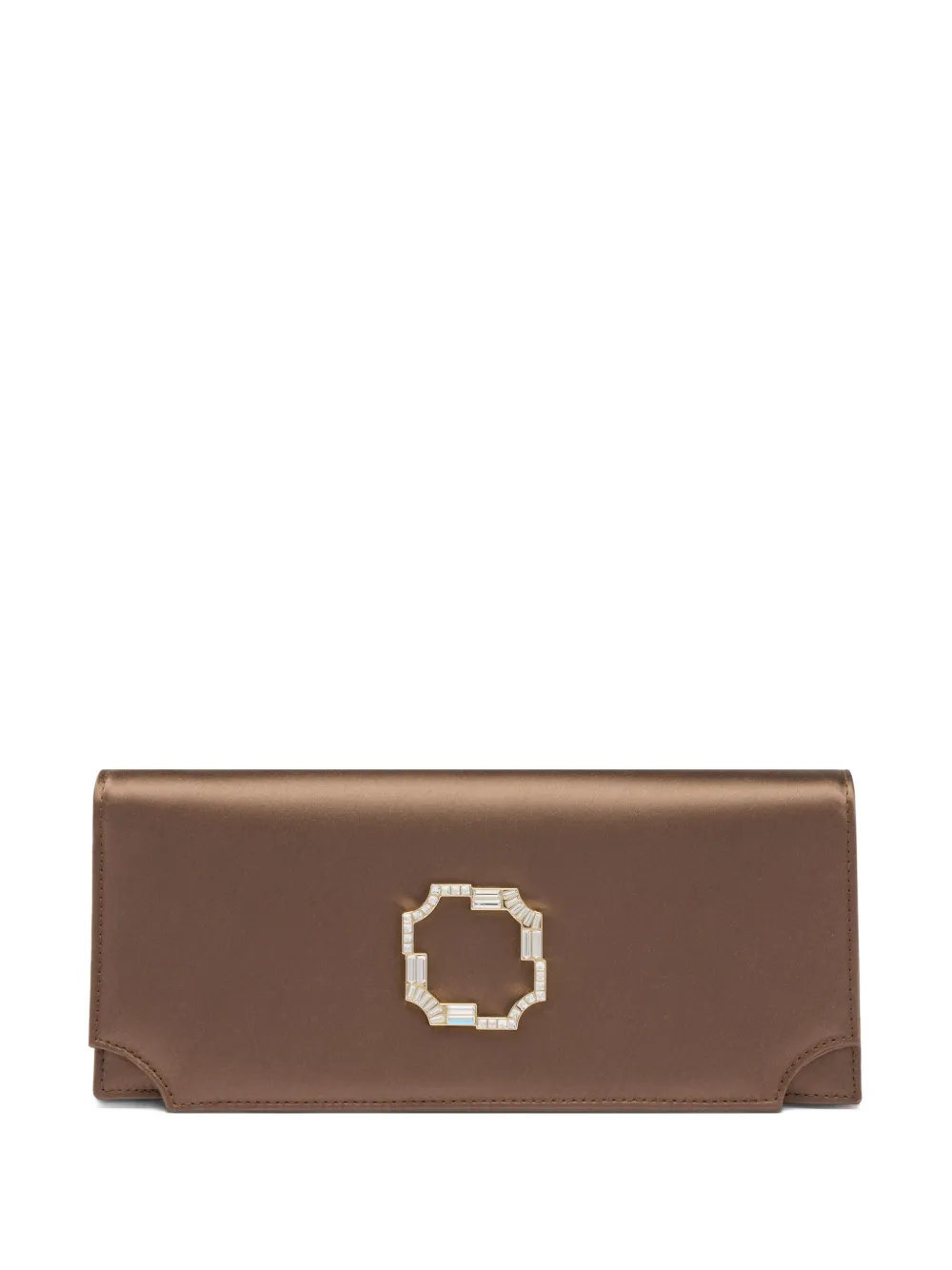 Malone Souliers Clutch Vivien con decorazione - Marrone