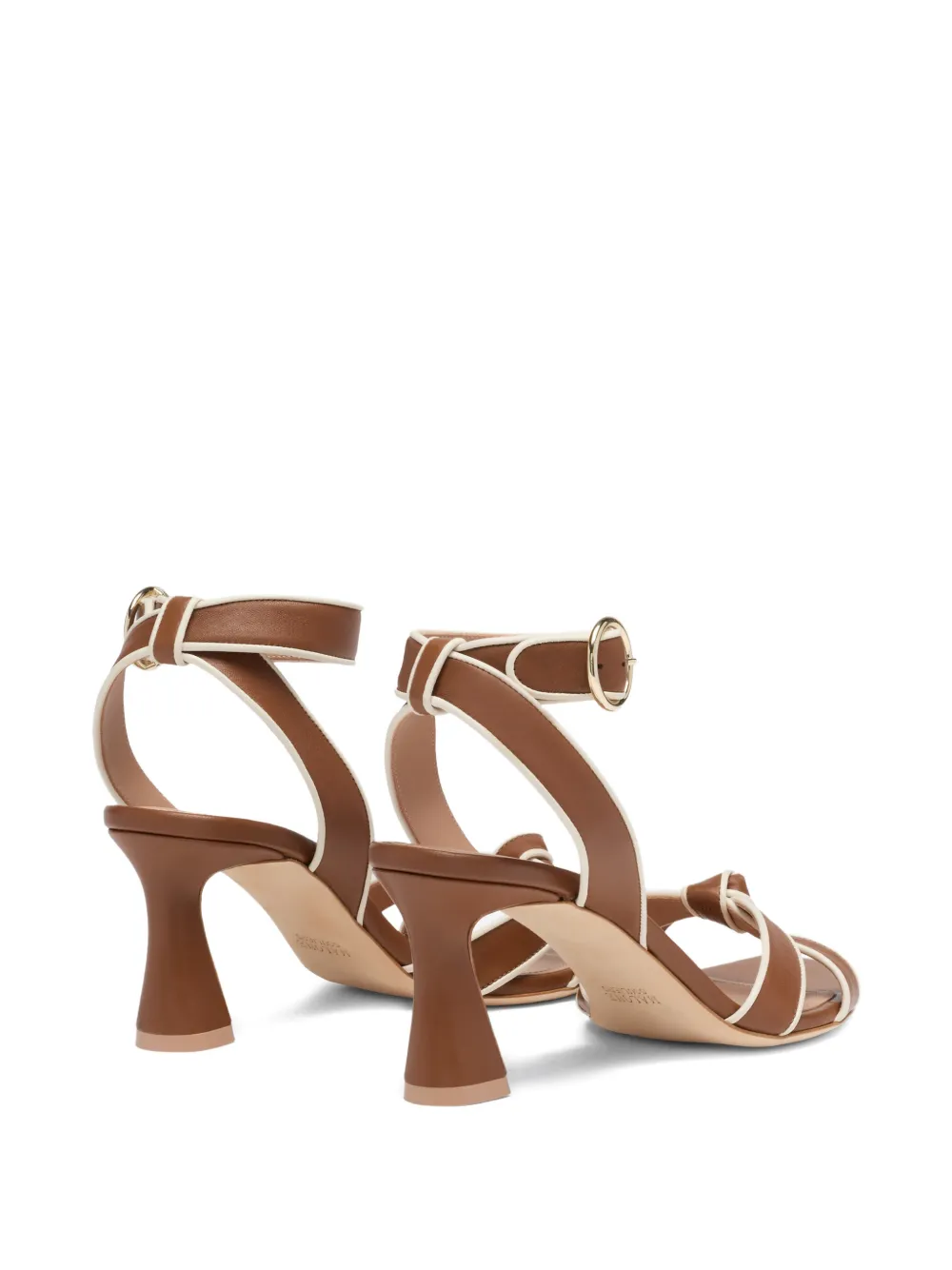 Malone Souliers Rudi geknoopte leren sandalen Bruin