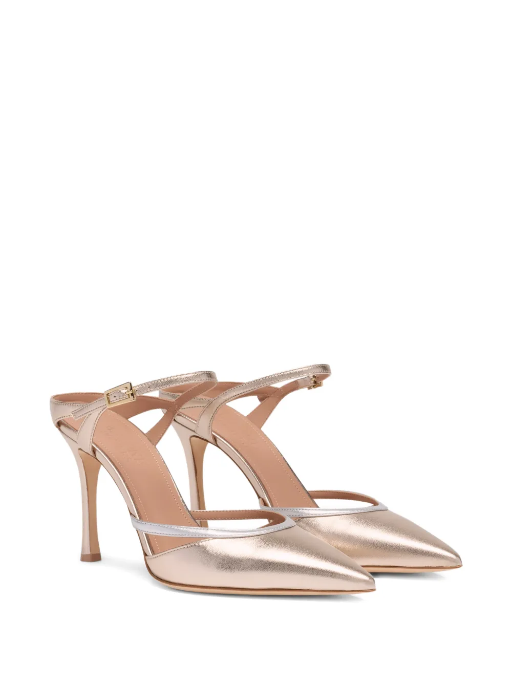 Malone Souliers Yola muiltjes met metallic effect Goud
