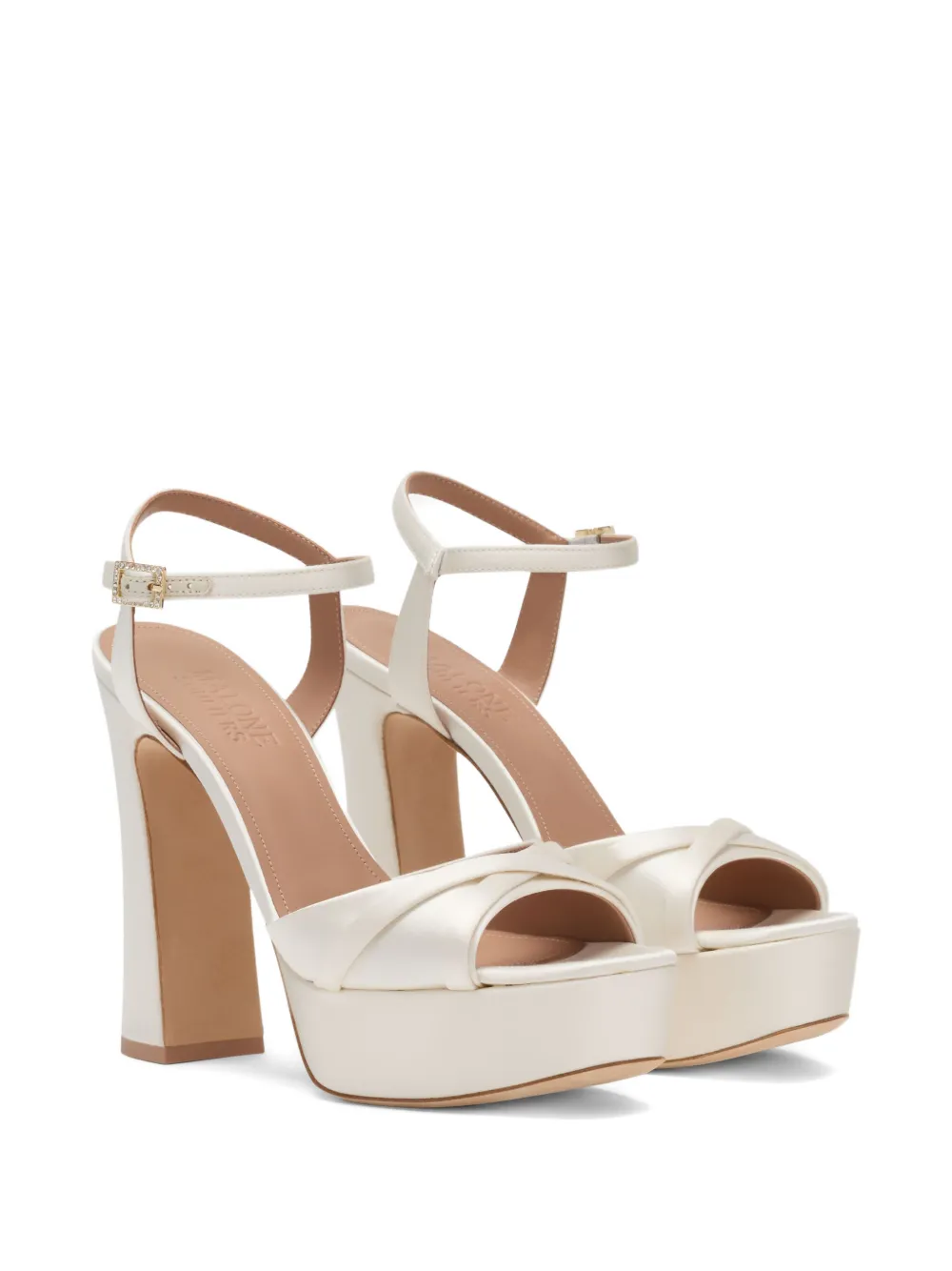 Malone Souliers Keaton sandalen met plateauzool Beige
