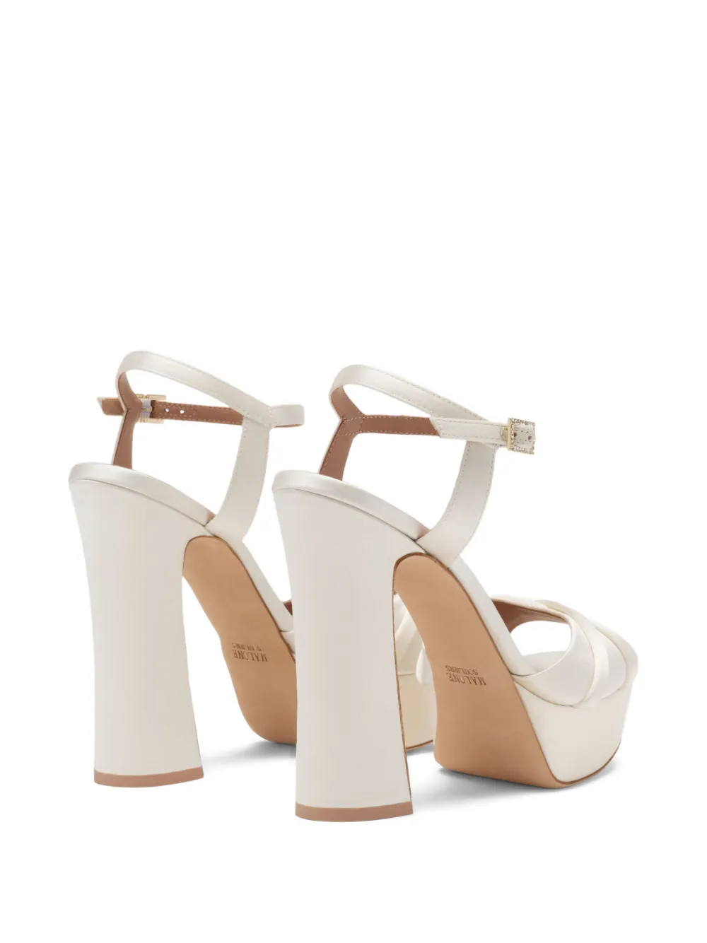 Malone Souliers Keaton sandalen met plateauzool Beige