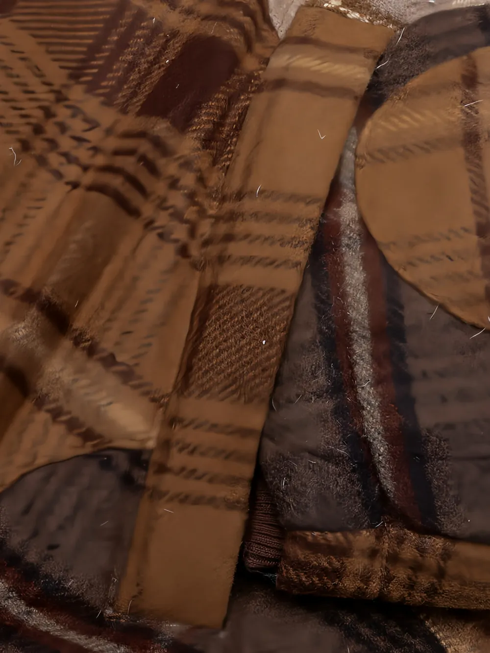  Kidsuper Check-pattern Hooded Jacket - Brown 