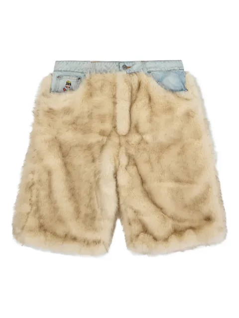 KidSuper faux-fur rear-pocket shorts