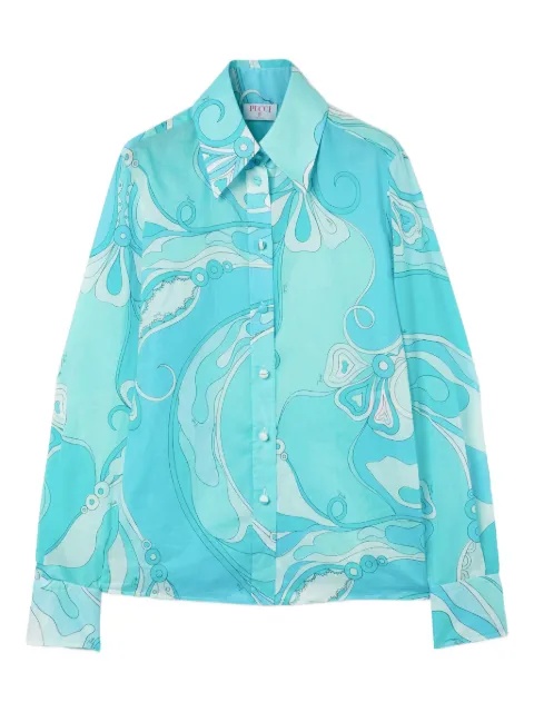 PUCCI Orchidee-print cotton shirt