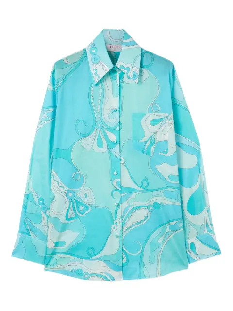 PUCCI Orchidee-print cotton shirt