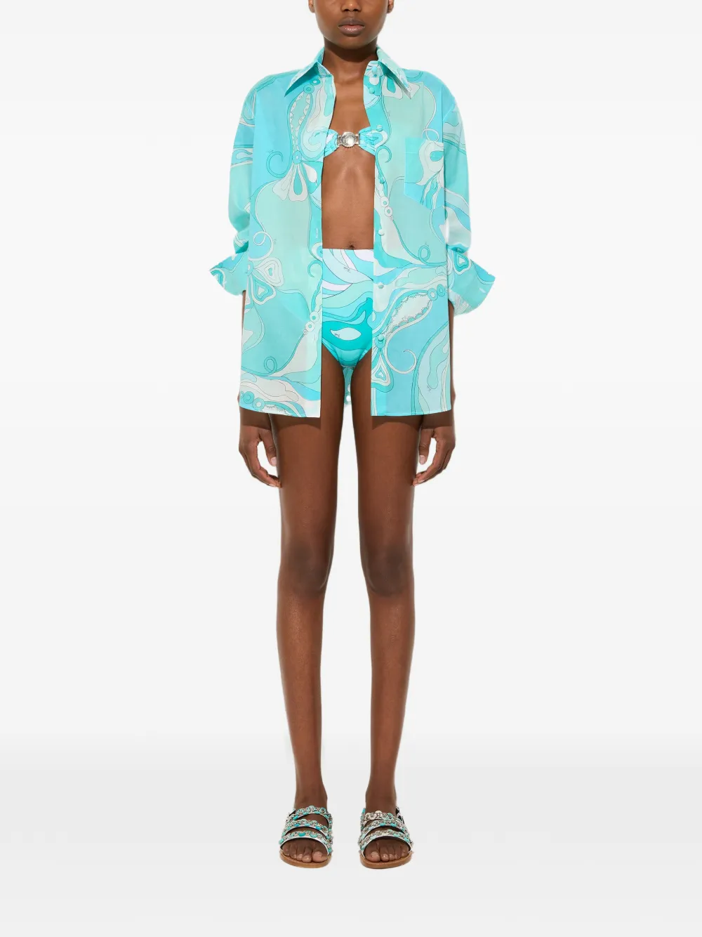 PUCCI chemise en coton à imprimé orchidée | Chemises | Image 2