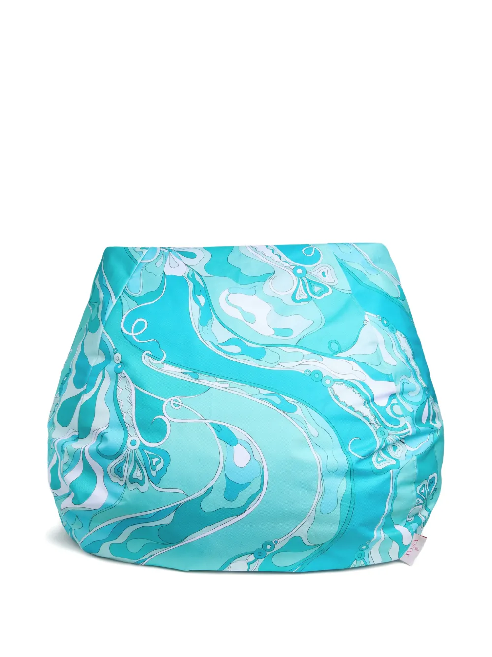 PUCCI Orchidee-print pouf | Blue | Image 1