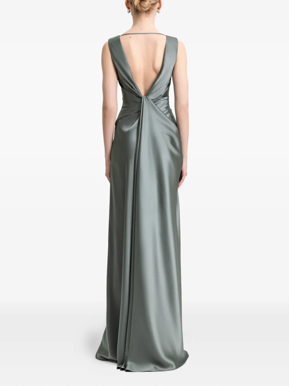 Gemy Maalouf Maxi-jurk met V-hals Groen