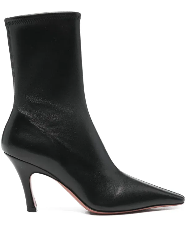 Amina Muaddi Jamie Ankle Boots in Black