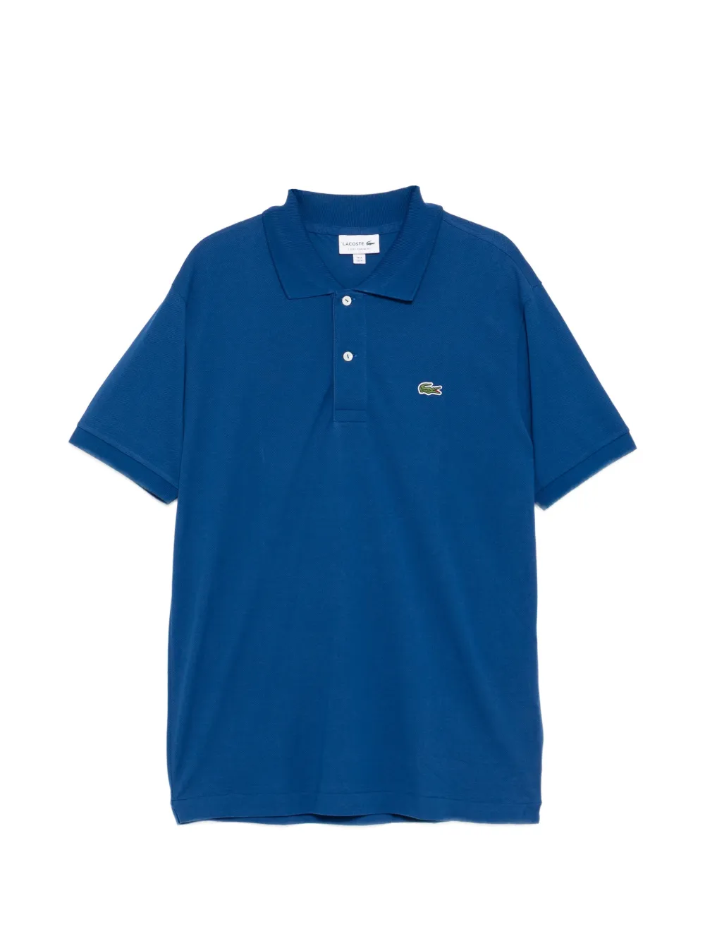 Lacoste logo-patched short-sleeve polo shirt - Blau