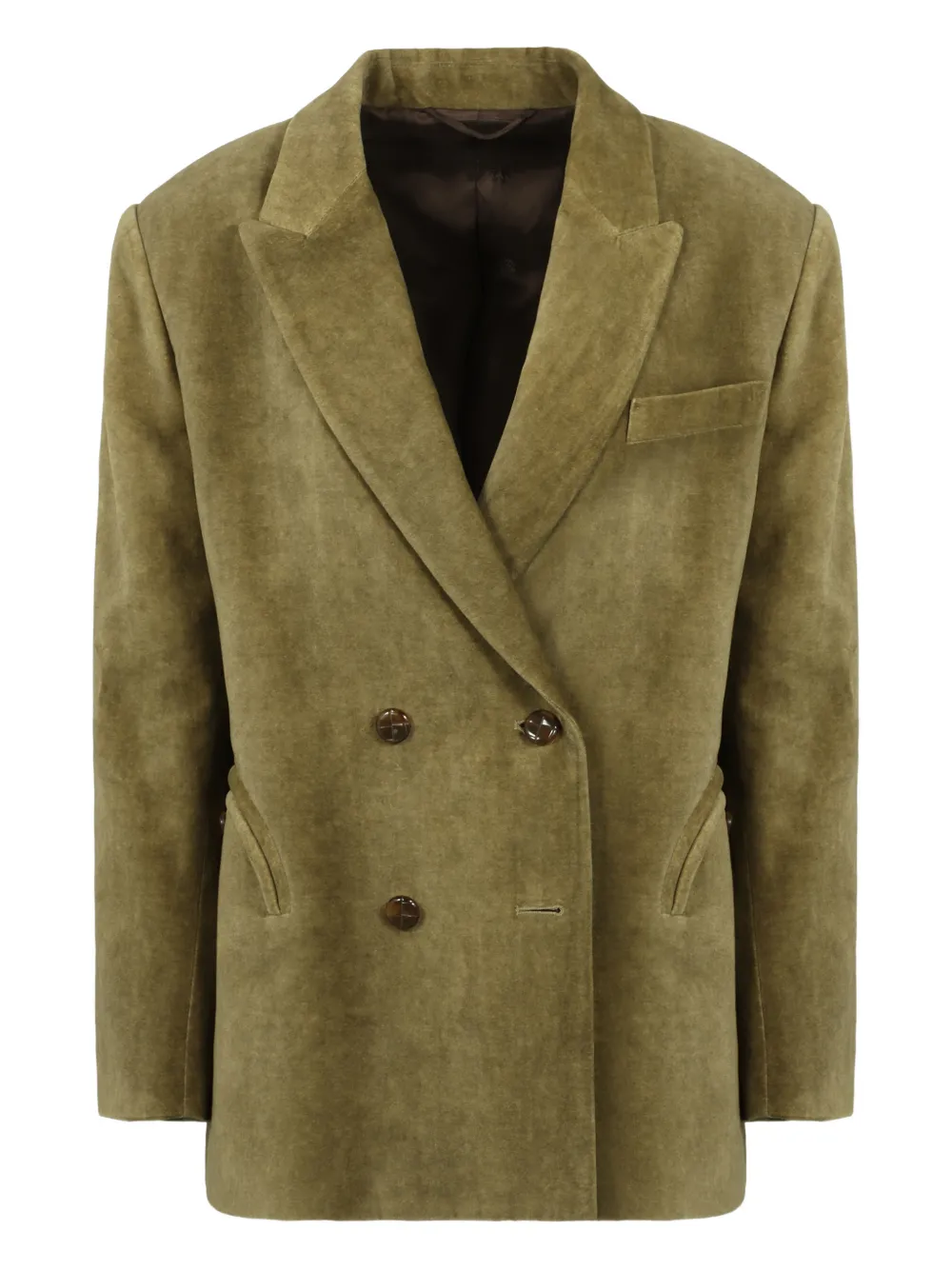 Blazé Milano velvet double-breasted blazer - Verde