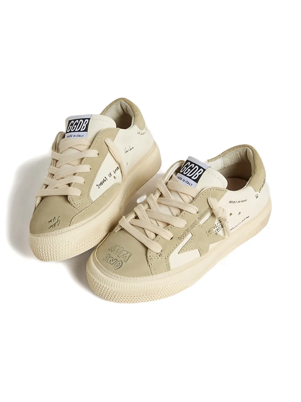Golden Goose Kids Suède sneakers - Beige
