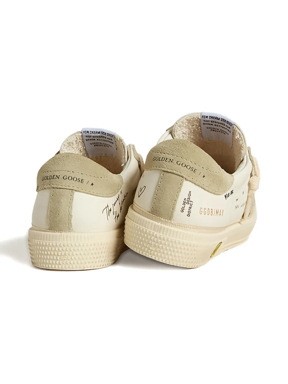 Golden Goose Kids Suède sneakers Beige