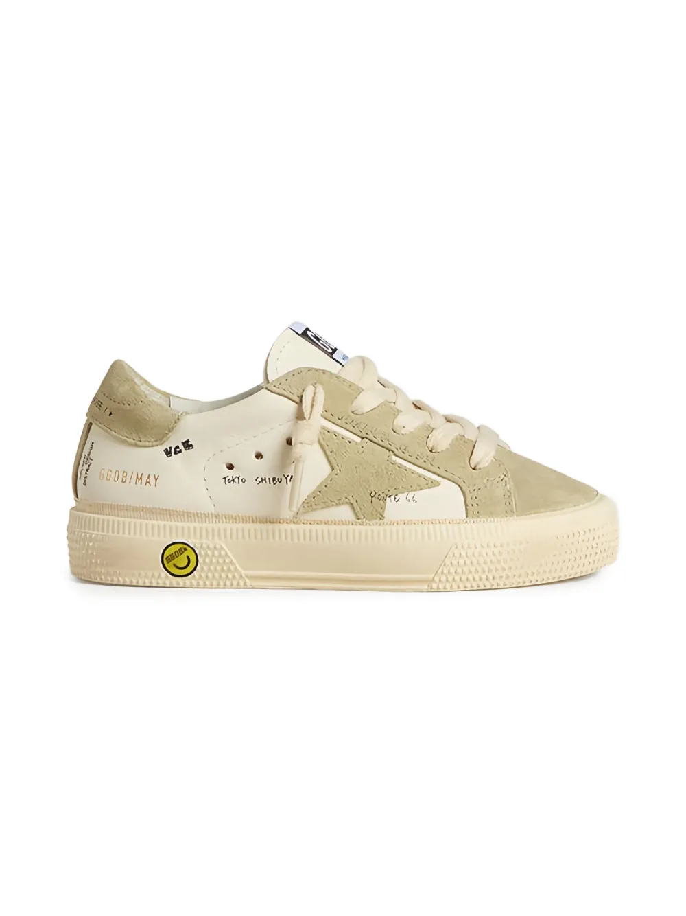 Golden Goose Kids Suède sneakers Beige