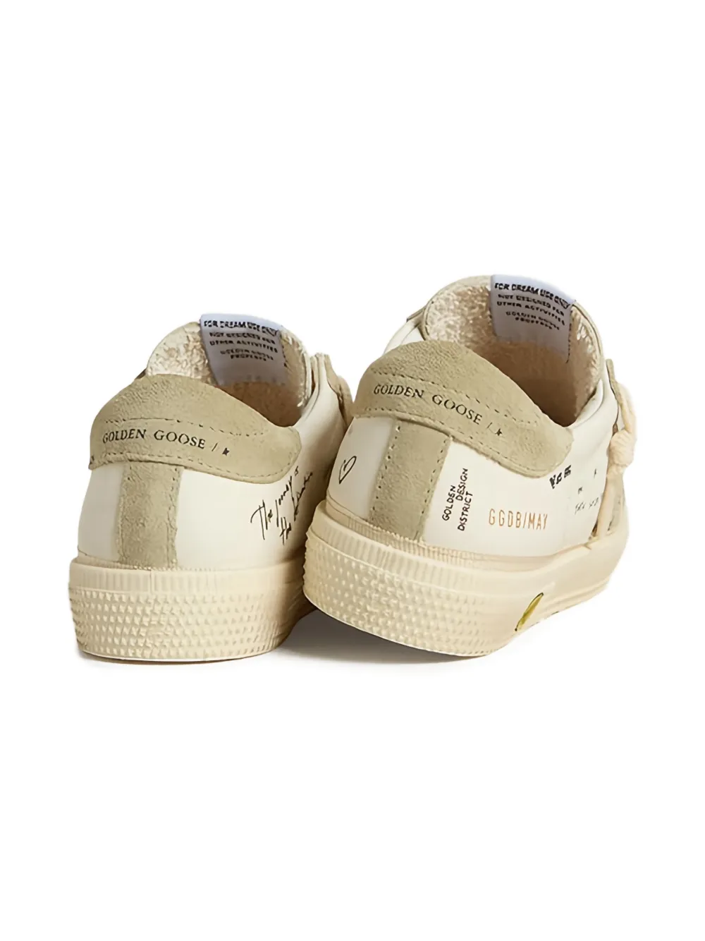 Golden Goose Kids Suède sneakers Beige
