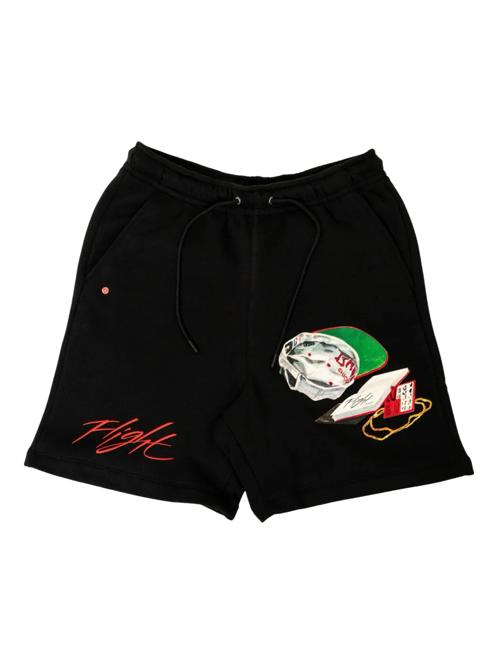 Jordan x Jacob Rochester Flight Artist Series fleece track shorts - Nero