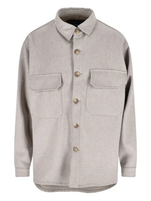 White Sand chest-pockets shirt