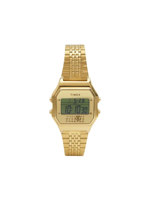 MM6 Maison Margiela gold digital 40mm watch