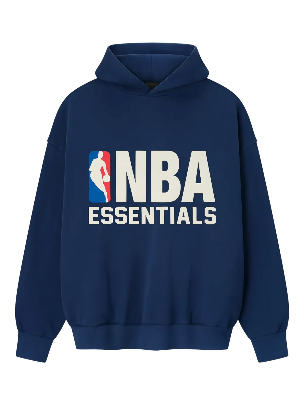 FEAR OF GOD ESSENTIALS logo hooded sweatshirt - Blau