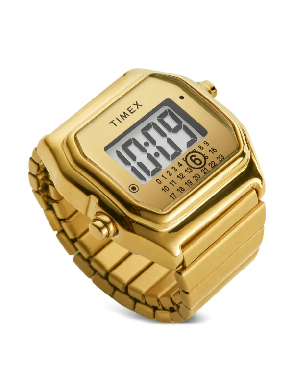 TIMEX mm6 ゴールド デジタル腕時計 MM6 Maison Margiela x Timex Gold Digital 24mm 腕時計 | ゴールド