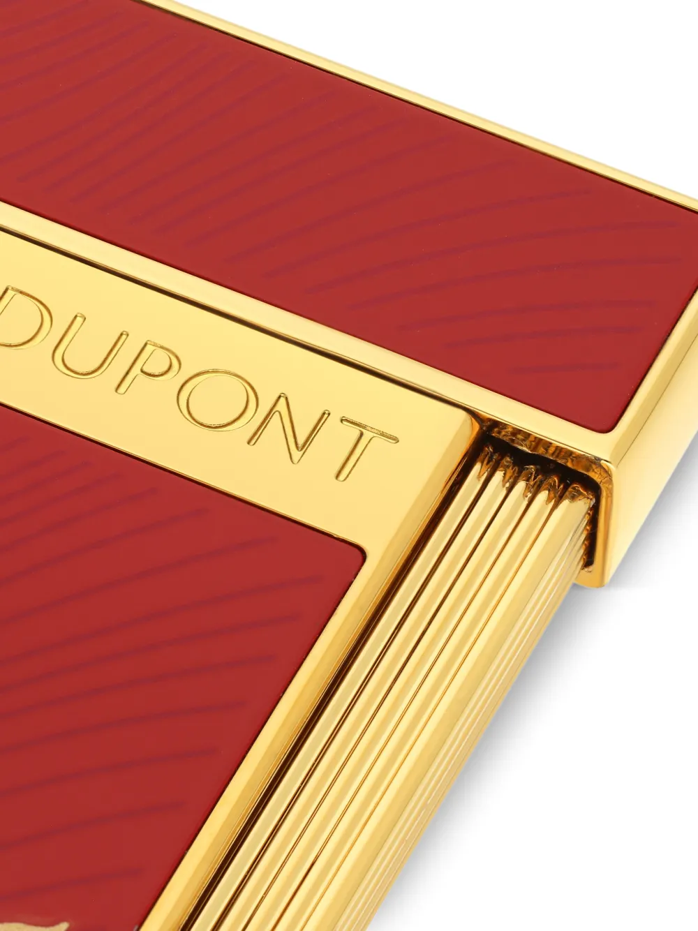 St Dupont Slimmy Horse-design Lighter In Red