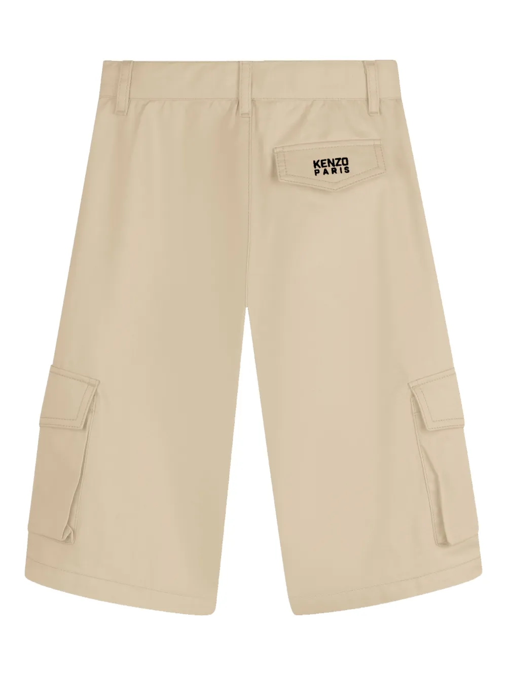 Kenzo Kids Cargo shorts met applicatie Beige