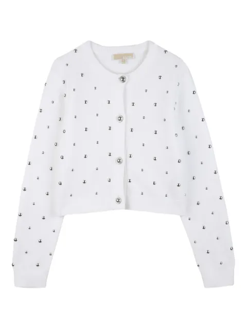 Michael Kors Kids studded buttoned cardigan