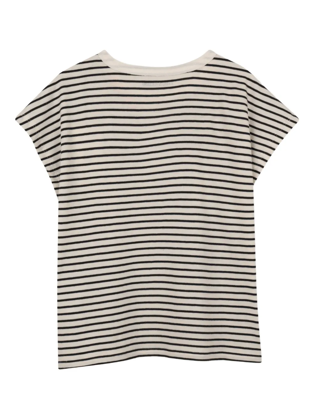 Zadig & Voltaire Kids Gestreept T-shirt met verfraaid detail Beige