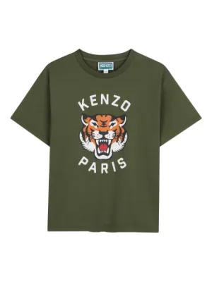 Kenzo Kids タイガーグラフィック Tシャツ | ブルー | FARFETCH JP