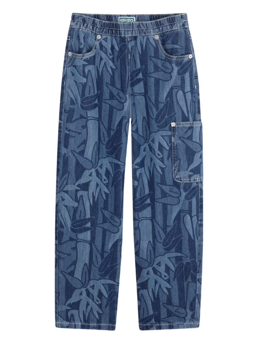Kenzo Kids Pantaloni con stampa - Blu
