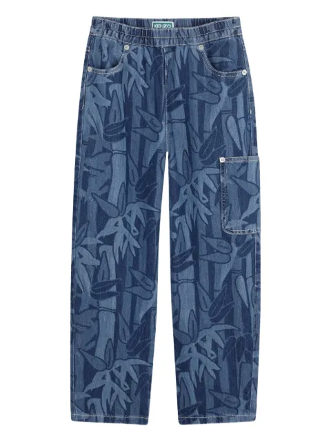 Kenzo Kids bamboo-print trousers