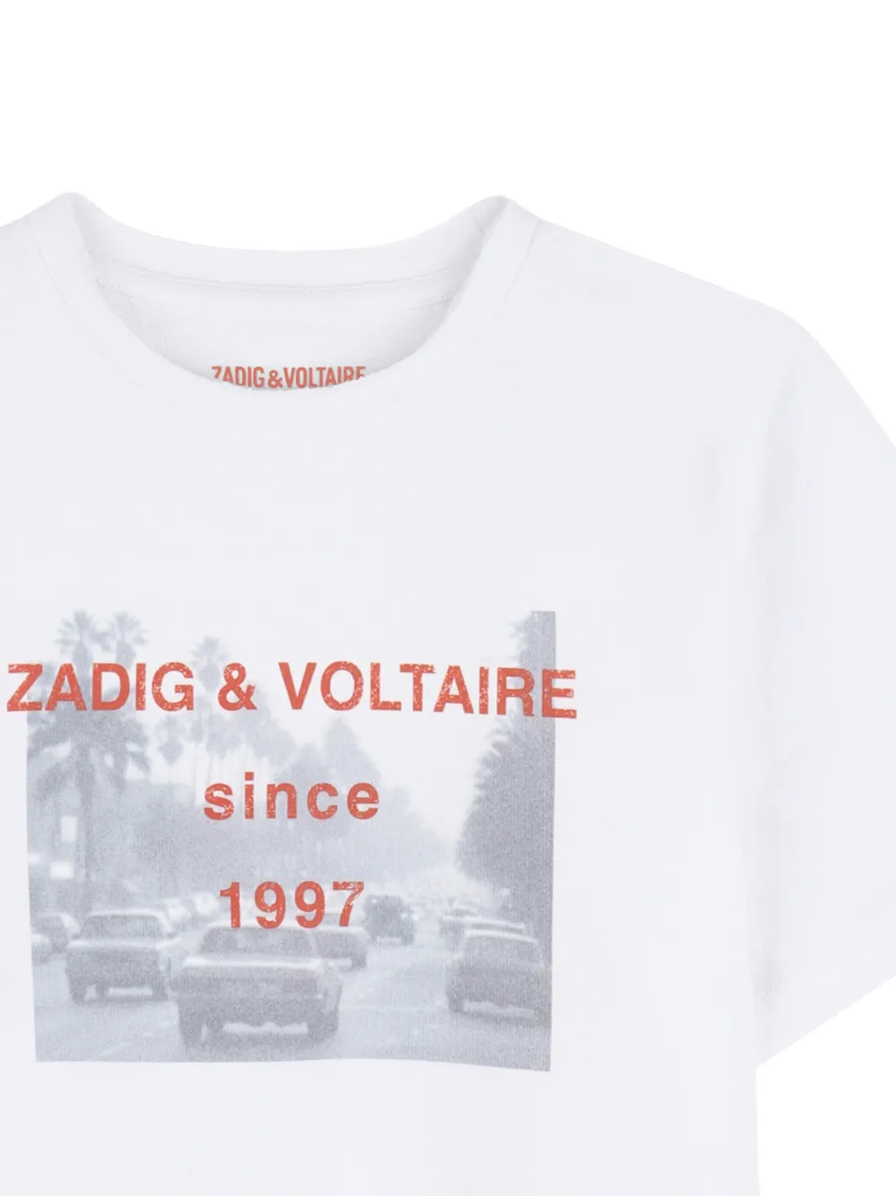 Zadig & Voltaire Kids T-shirt met print Wit