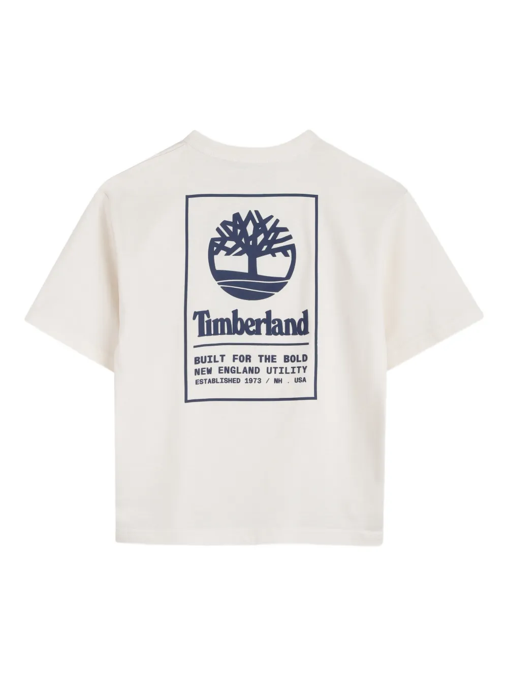 Timberland Kids T-shirt met logo Wit